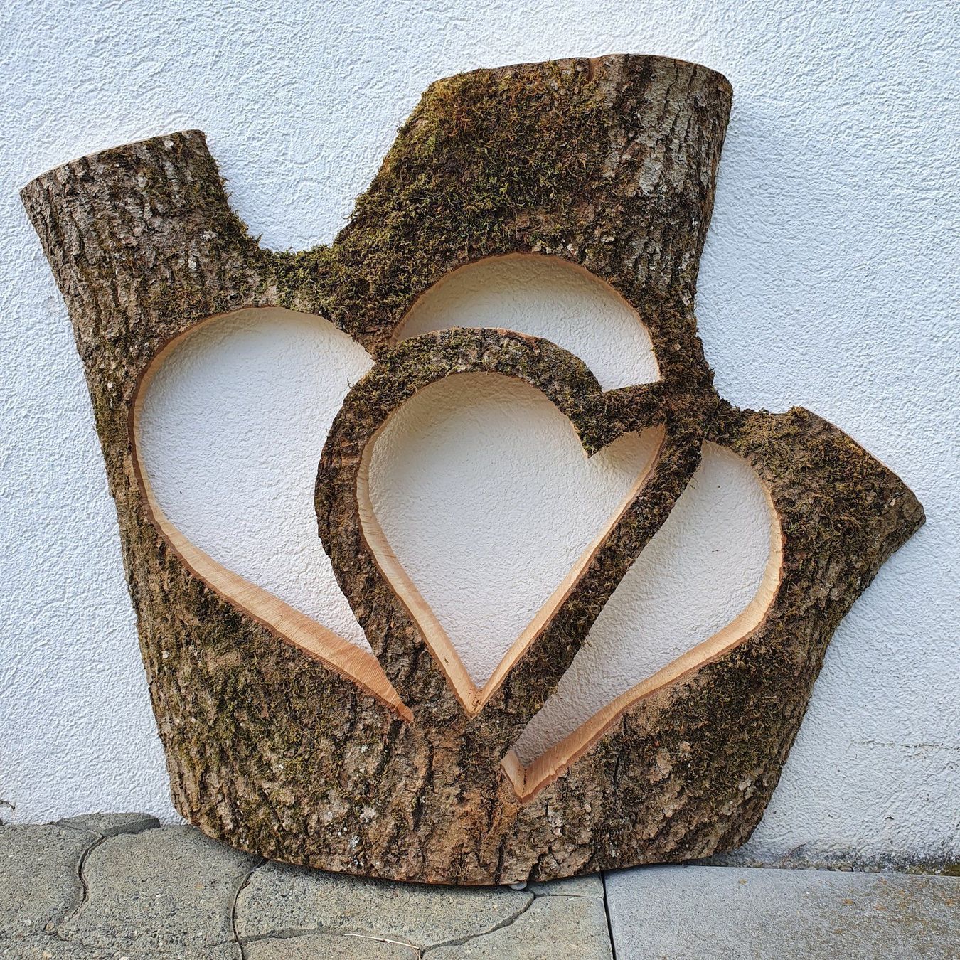 Sculture & Statue: Holzskulptur Doppelherz – Nuovo (secondo la descrizione) da Ottenbach venduto da WoodGallery