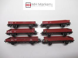Märklin 6-teiliges Niederbordwagenset DB ohne OVP AC WS H0