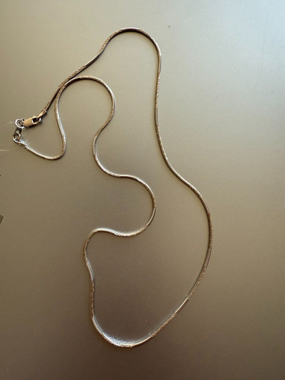 Catenine: Sterling Silver Snake Chain Necklace 50cm – Nuovo e nell'imballaggio originale da Zürich venduto da futurmutur