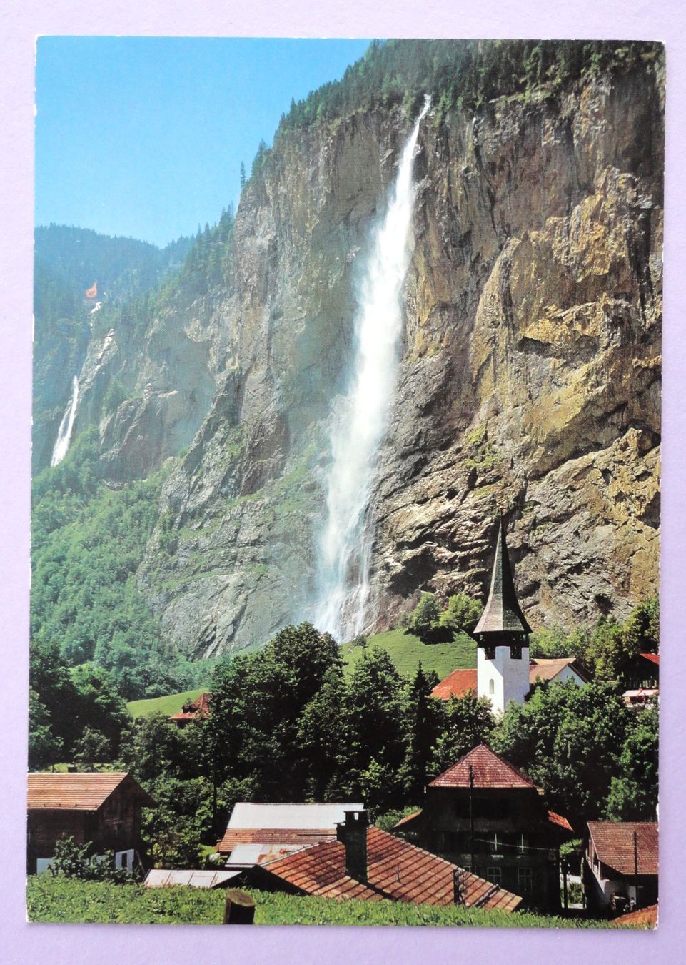 Ansichtskarten: Lauterbrunnen - Staubbachfall – Gebraucht aus Fétigny von Billy2miny