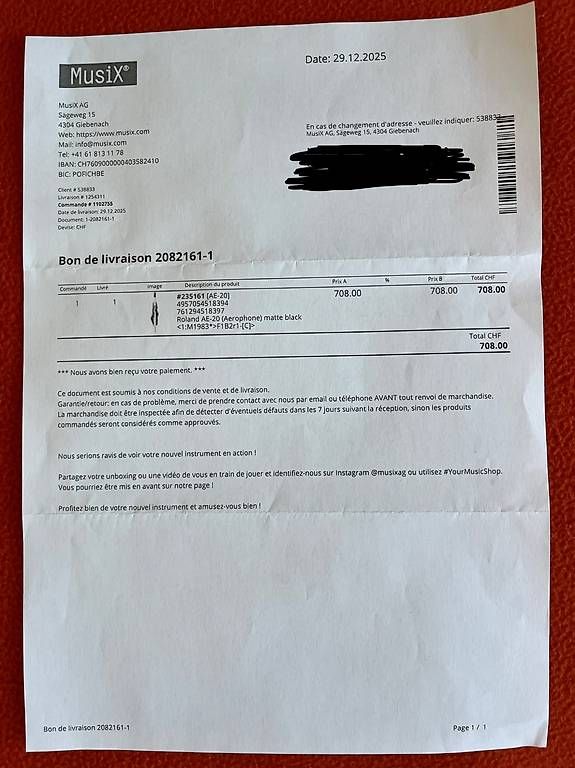 Roland Strumenti musicali: Aerophone Roland AE-20 – Usato da Lausanne venduto da sbar224 4