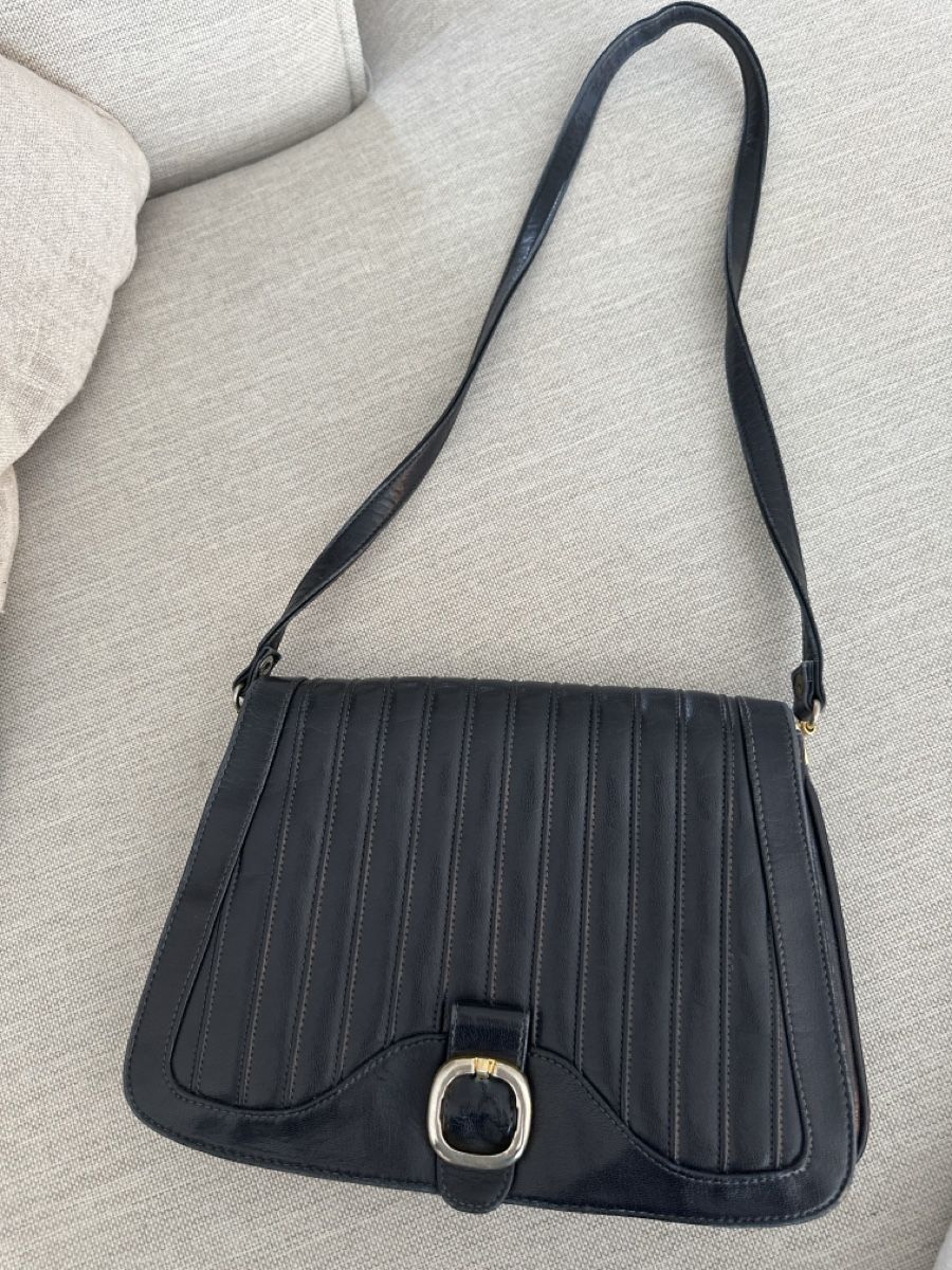 Sacs: Vintage leather bag dark blue  – D'occasion à Zürich par car_68nt 1
