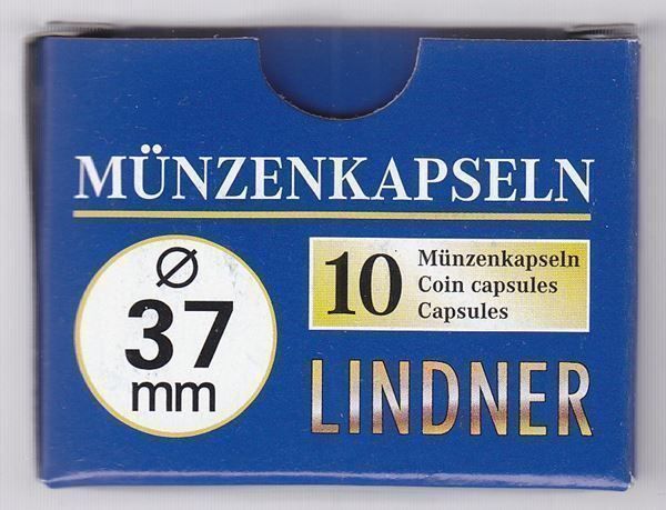 LINDNER Münzkapseln Innen-Ø 23,5 Mm – 100er Packung, Aus Kratzfestem Polystyrol | Für 1 Euro, 1 SFR, 1/4 Oz Libertad (Gold)