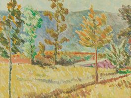 Beautiful Painting / tableau signed K. Moser, early 20c