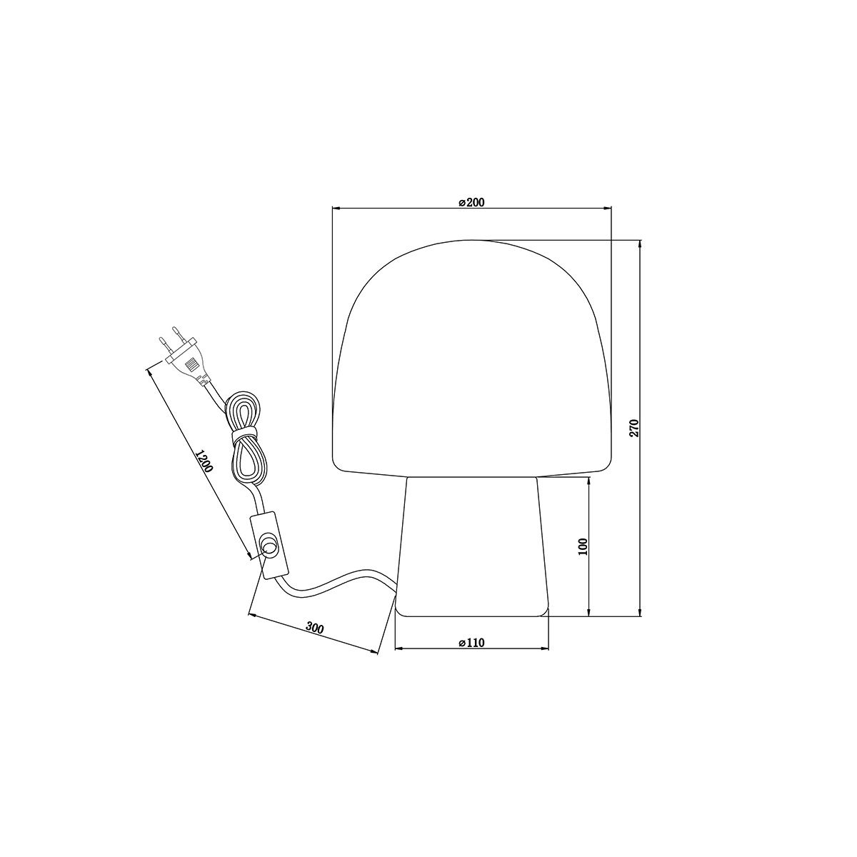 Lampade: Tischleuchte, Glas, Braun, 27 cm Höhe – Nuovo (secondo la descrizione) da Kreuzlingen venduto da Smart-Light 8