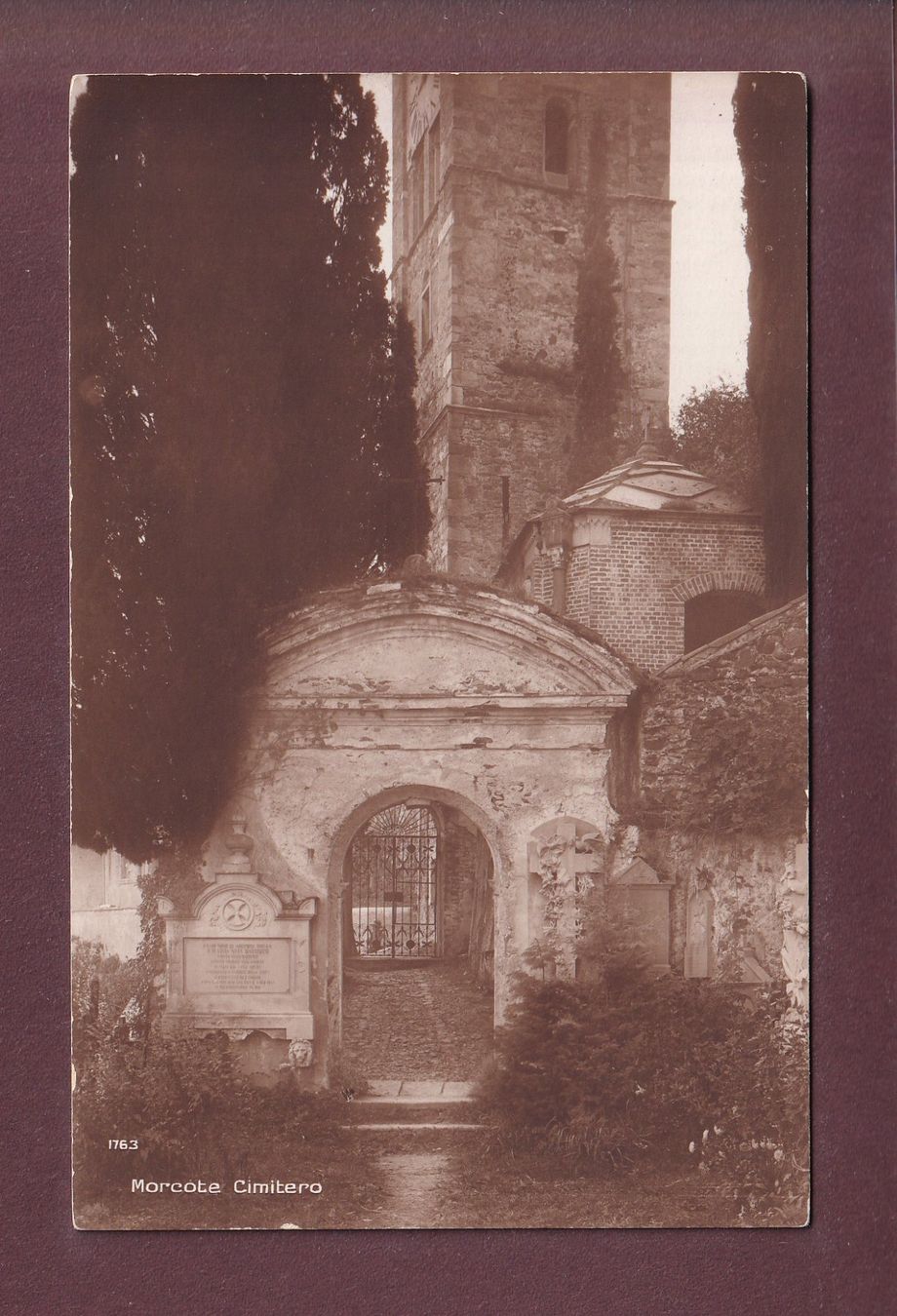 Ansichtskarten: MORCOTE - Cimitero – Gebraucht aus Pully von nicecards