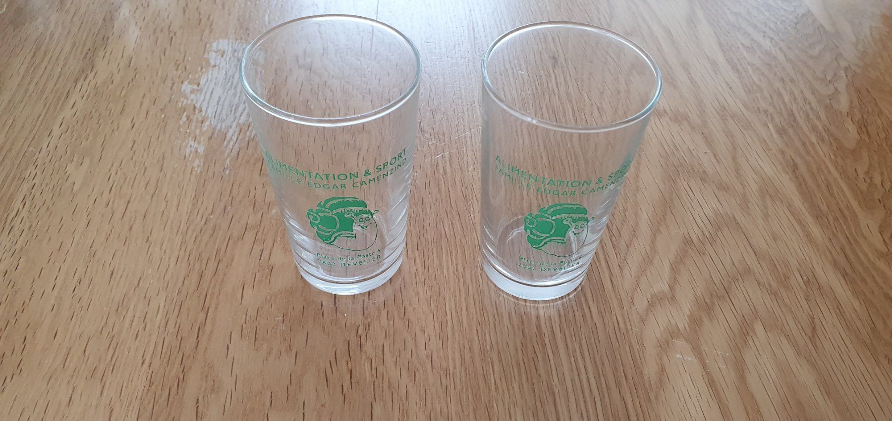 Bicchieri: 2 verres à vin JU – Nuovo (secondo la descrizione) da Moutier venduto da Matteoleroux