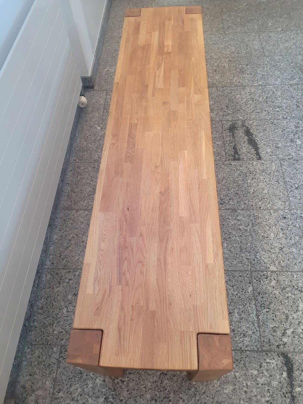 Panchine: Sitzbank Eiche Massivholz – Nuovo (secondo la descrizione) da Brunnen venduto da Sguapa 1
