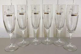 6 x Devaux Champagner Glas - H 18cm