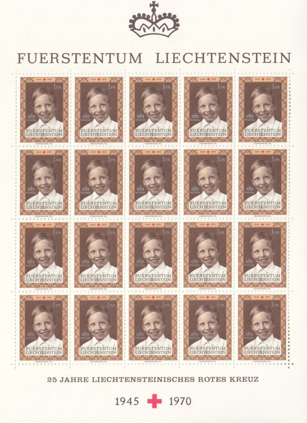 Alle Briefmarken: FL SBK 460 Originalbogen postfrisch – Gebraucht aus Bürglen TG von StampGraf