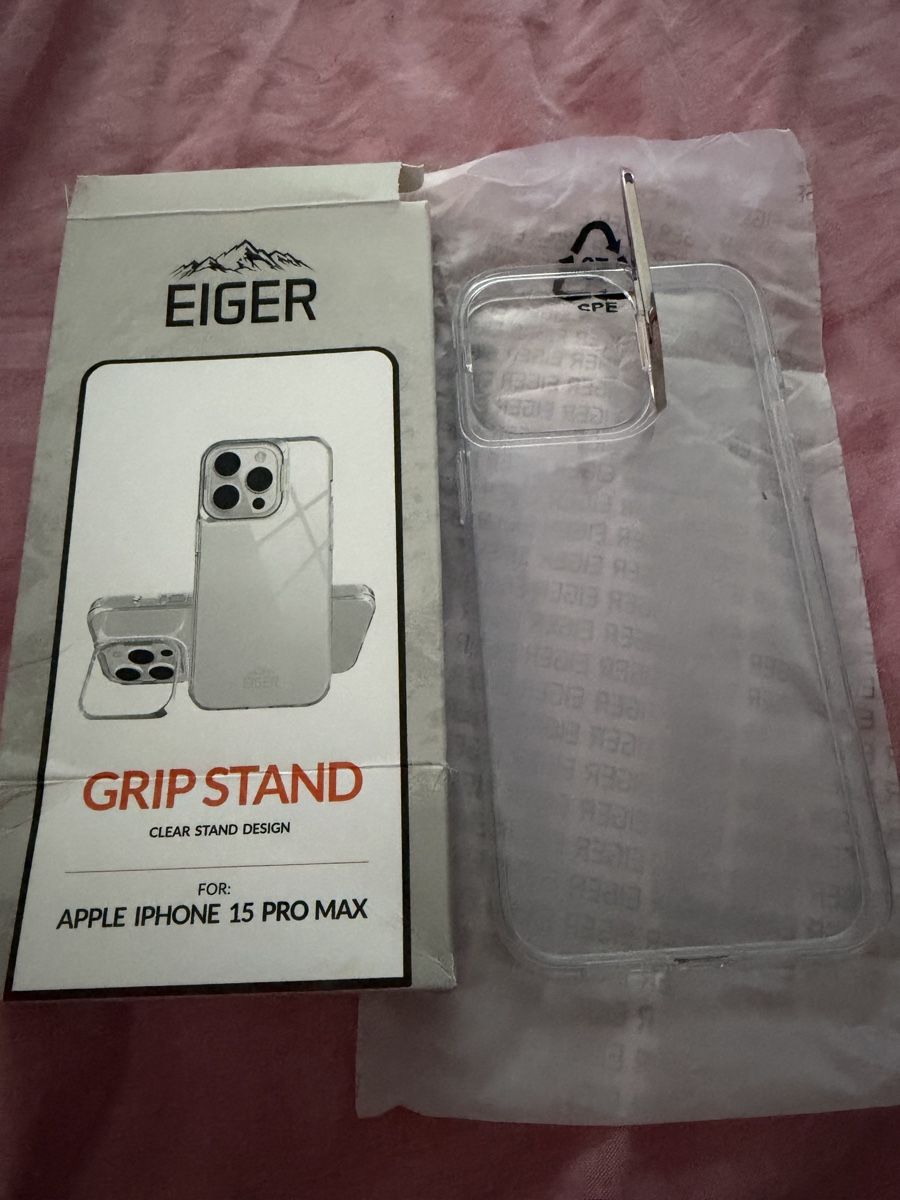 Coques & Protection écran: Coque Eiger Grip Stand iPhone 15 Pro Max transparente – Neuf avec emballage d'origine à Corgémont par VenteExpress 1