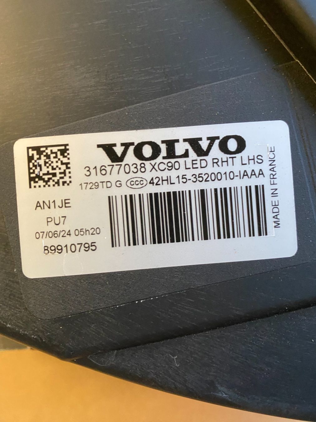 Volvo Fari: Scheinwerfer links Original Volvo XC90 ab 2015 – Usato da Kriessern venduto da Laurastar05 5