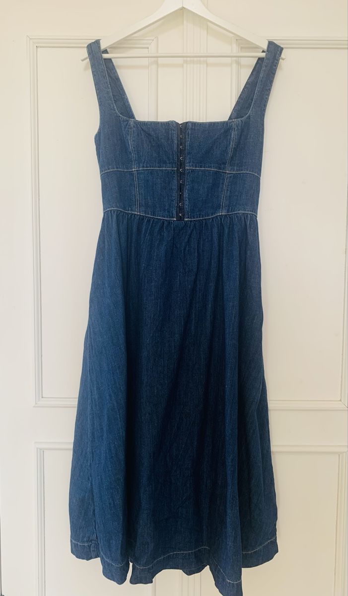 Reformation Tagliatelle Denim Midi Dress, Gr. 8, (Gebraucht) in Zrich fr  CHF 160  mit Lieferung auf Ricardo kaufen