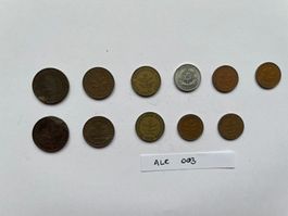 11 Münzen aus Deutschland 1940-1983