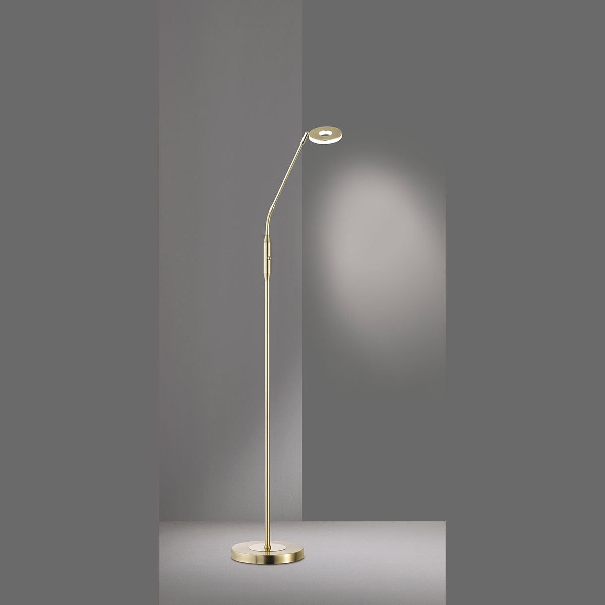 Lampen: LED Stehleuchte, Ring, Messing – Neu (gemäss Beschreibung) aus Kreuzlingen von Smart-Light 1