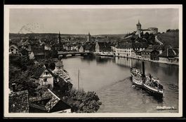 Schaffhausen, Dampfer auf dem Fluss, Sta
