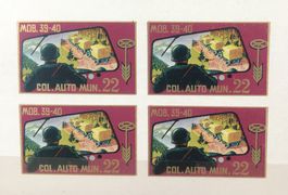 MILITÄR BRIEFMARKE MOB.39-40 COL.AUTO MUN.22