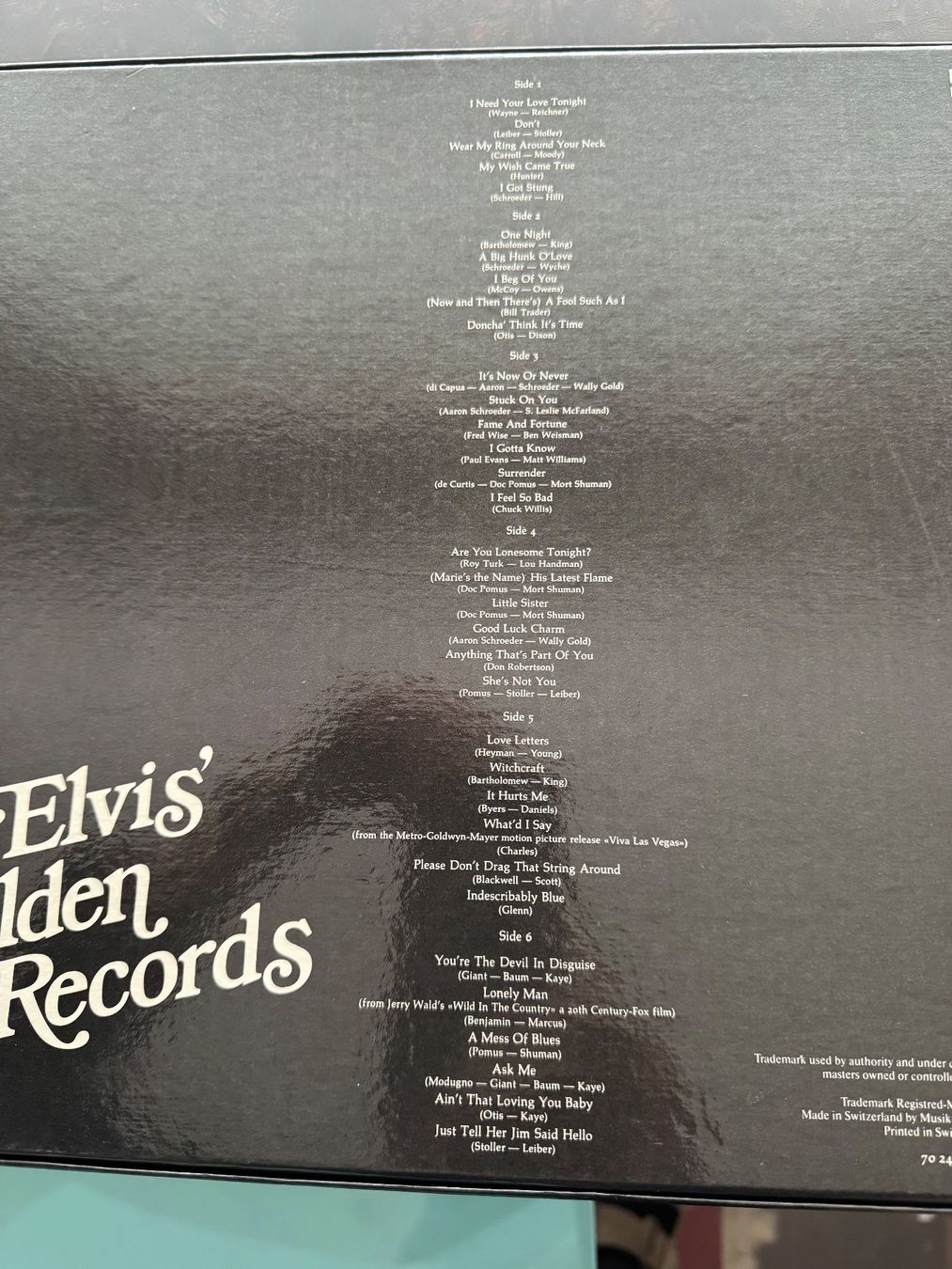 Dischi in vinile: ELVIS PRESLEY, 2X – Usato da MURI b. Bern venduto da Anda1 1