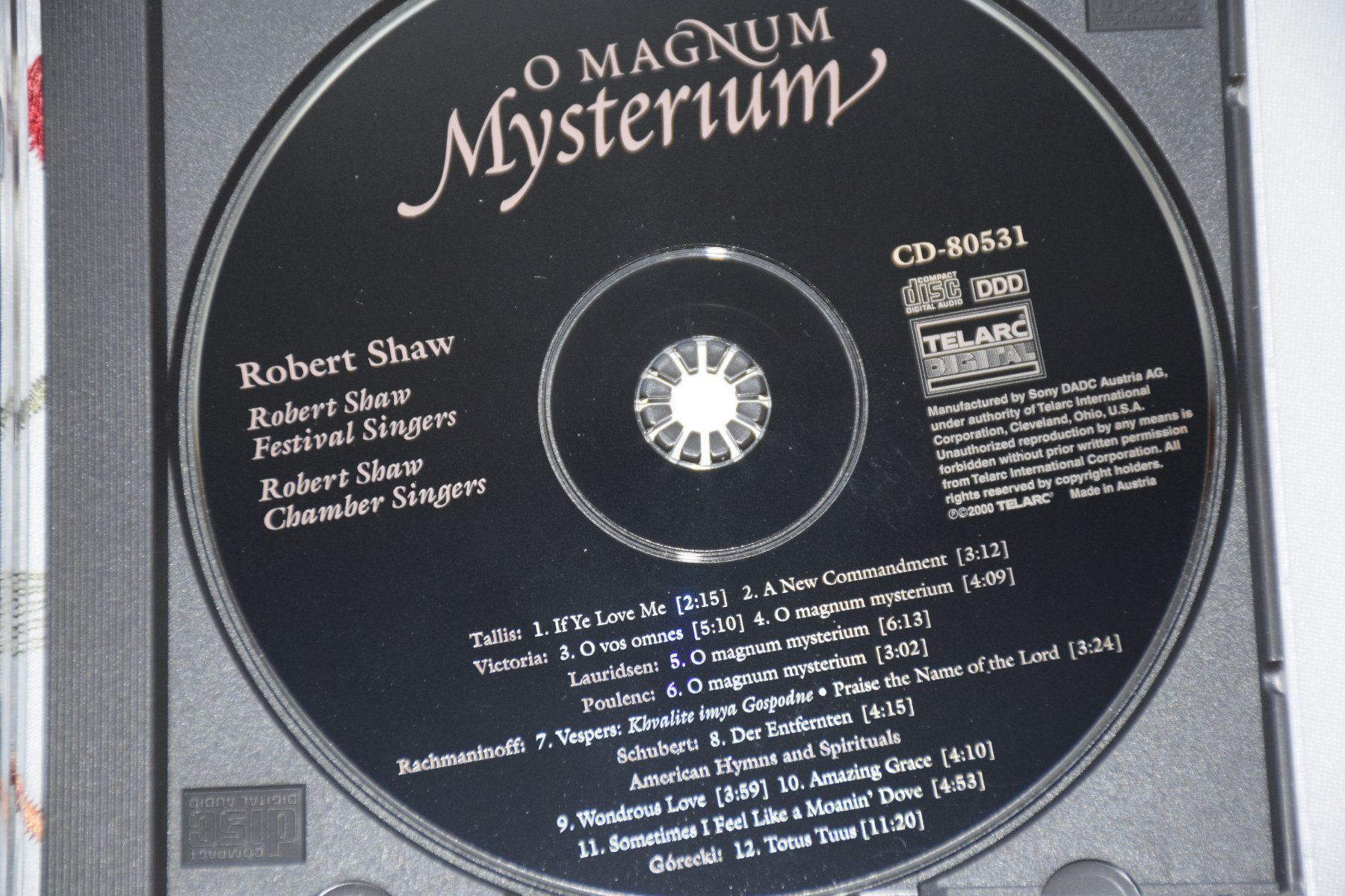 CDs: CD O Magnum Mysterium Robert Shaw – Gebraucht aus Wetzikon ZH von Wetzicardo25 2