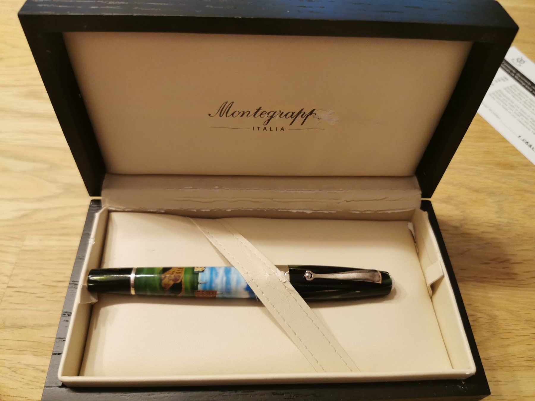 Montegrappa Penna & Evidenziatori: Montegrappa St Andrews Links Rollerball Pen Hand Painted – Nuovo (secondo la descrizione) da Bellmund venduto da nikitanikita 3