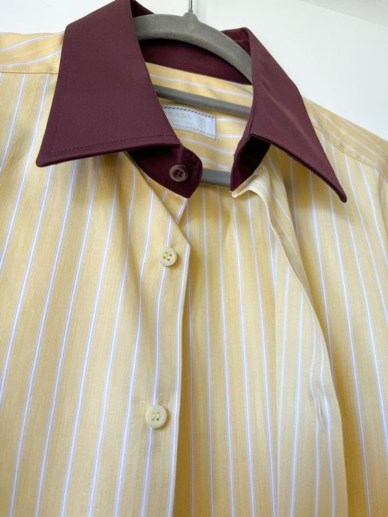 Prada Camicie: Prada Hemd Herren Gr. 39 / M – Made in Italy, Kontrastkragen – Usato da zürich venduto da Melchior7000 7