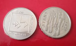 2 Stück Gedenkmünzen 5 Fr 1981 + 1987 sehr schöne