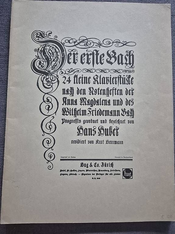 Libri: Klaviernoten "Der erste Bach" – Usato da Niederhasli venduto da mybluefish