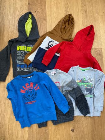 6x Jungspullover -  Pullover für Buben Gr (110) 116 und 122