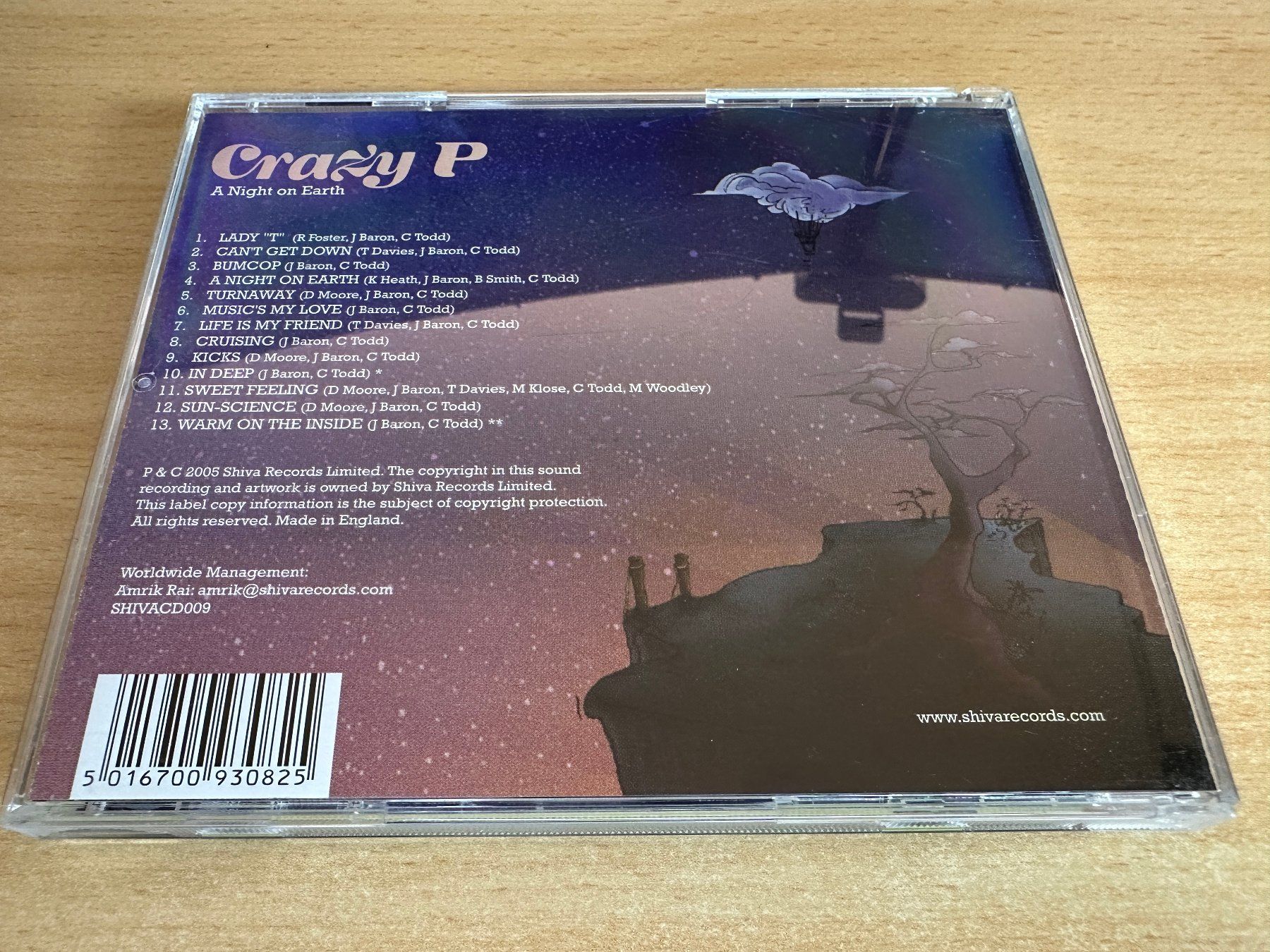 CD: Crazy P – A Night On Earth – Usato da Rikon im Tösstal venduto da Alpenmutz 1
