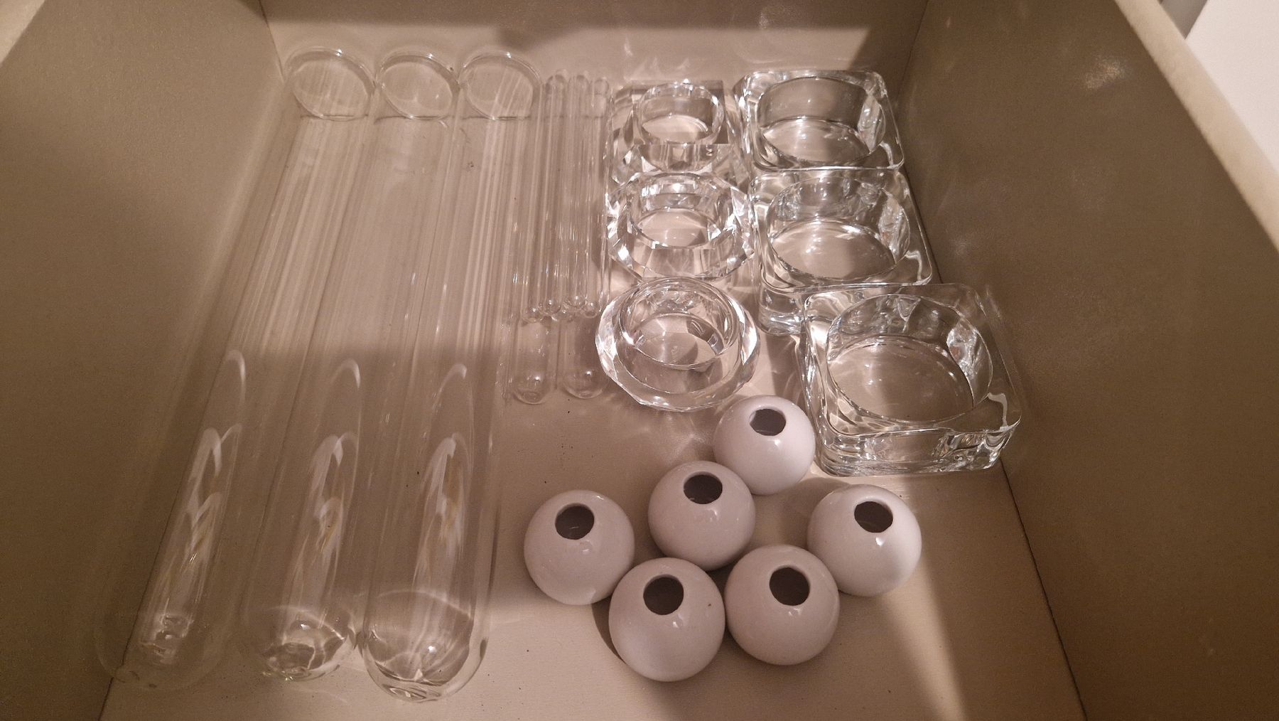 Tutte le decorazioni: Kerzen Halter Set, Glas und Keramik, Deko – Usato da Schindellegi venduto da COIFFY