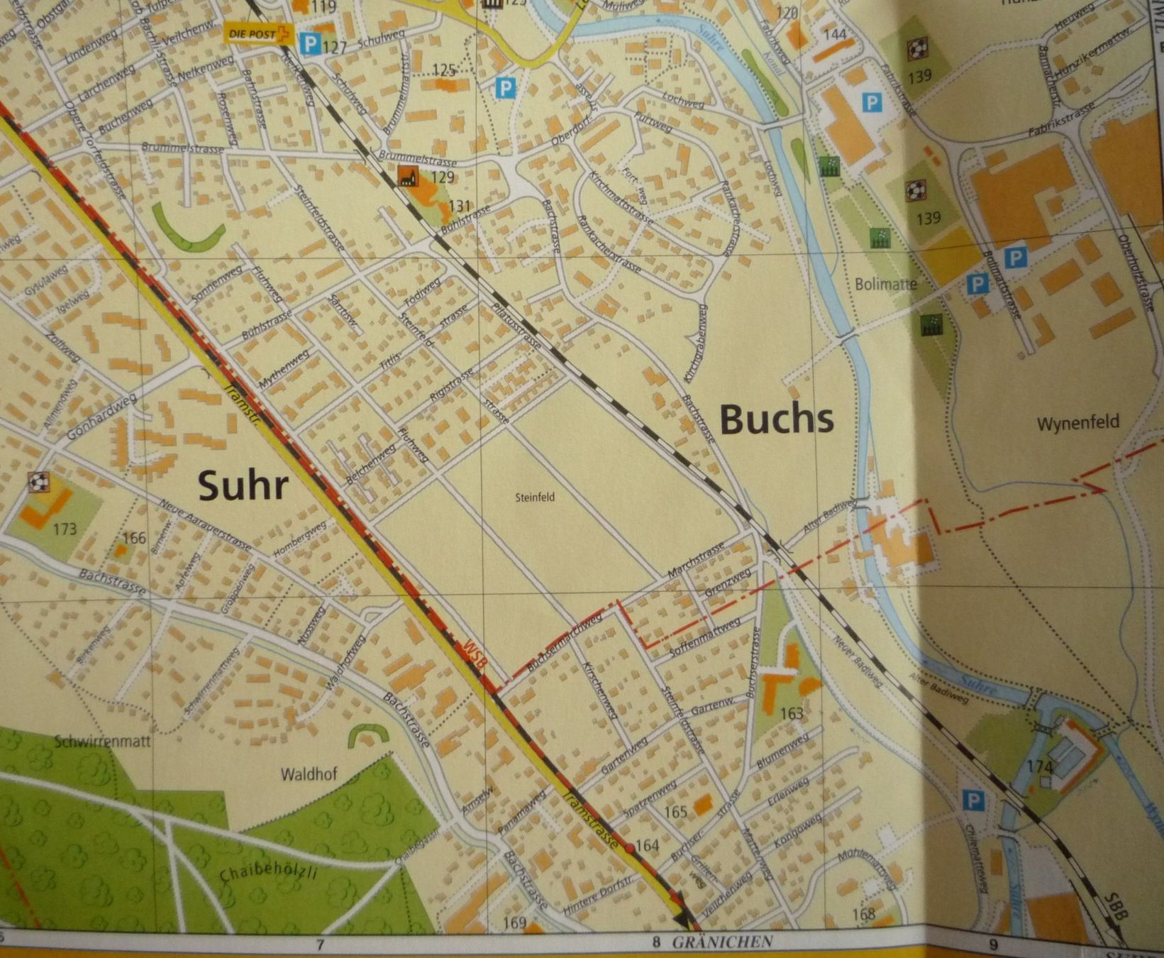 Landkarten & Atlanten: Stadtplan Aarau und Umgebung "Yellowcities" – Gebraucht aus Aarau von Aaran 5