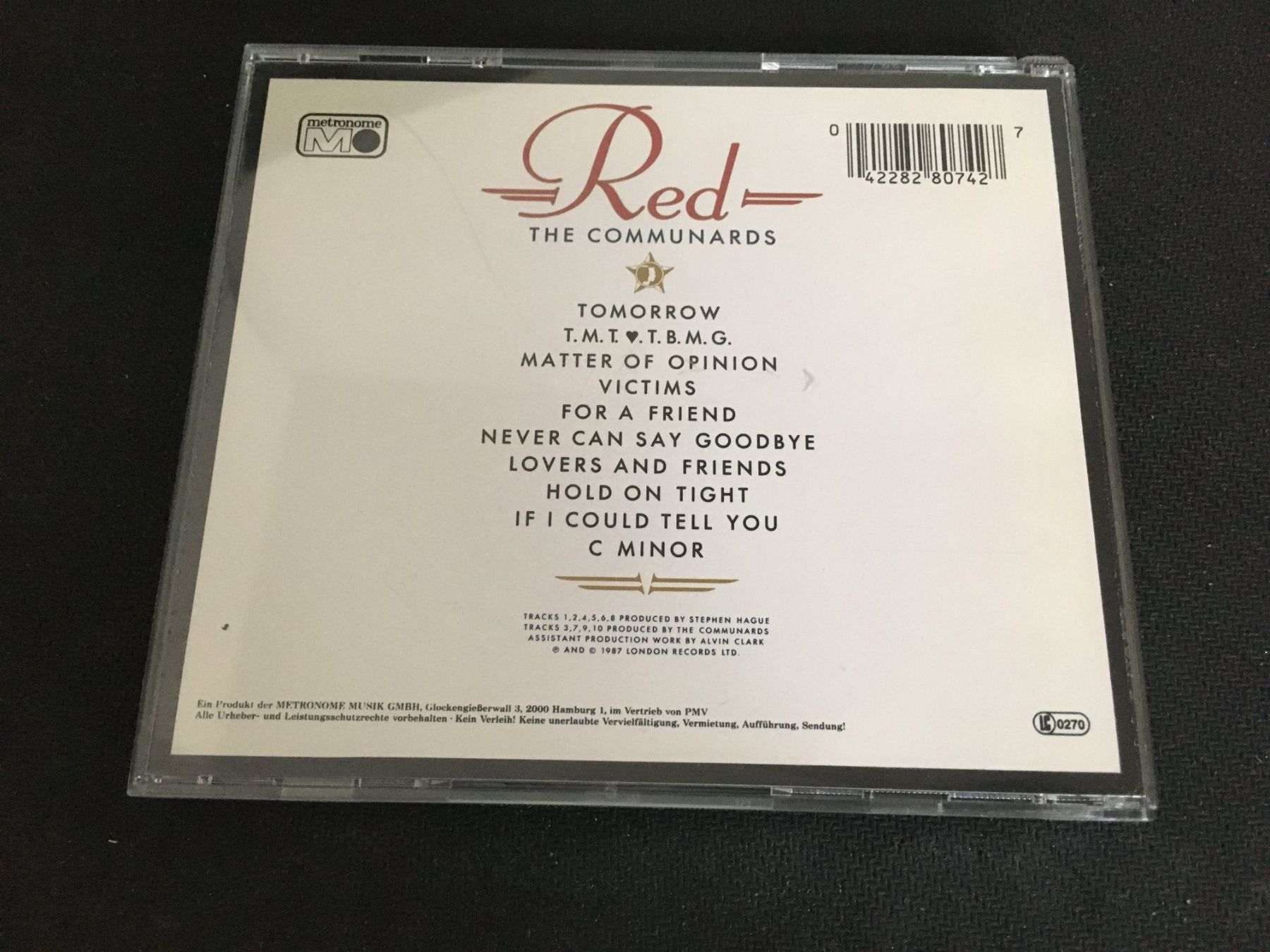 CD: The Communards - Red -CD- – Usato da St.Gallen venduto da MedienJoe 2