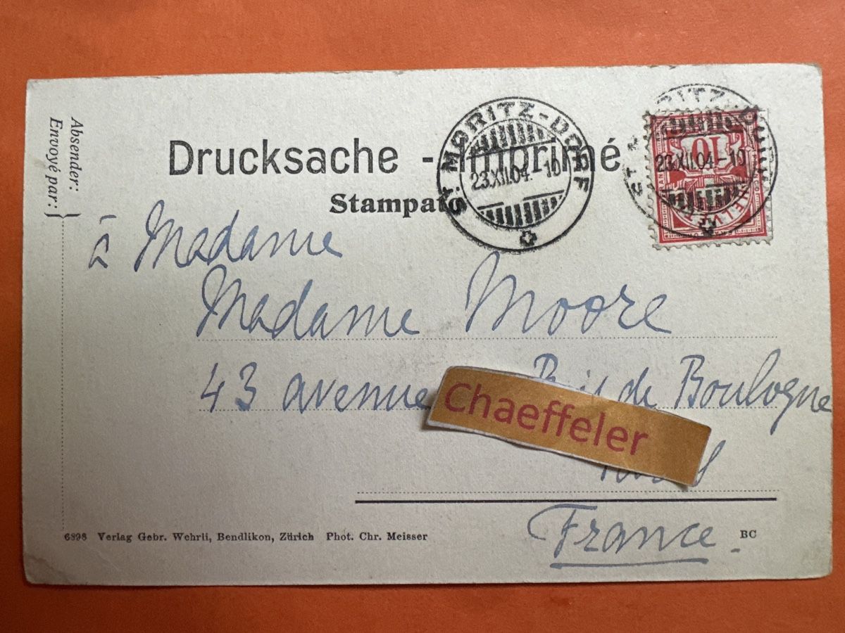 Cartes postales: Kutsche bei St. Moritz  – D'occasion à Zürich par Chaeffeler 1