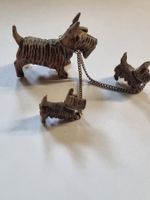Süesse Vintage Hunde Holz geschnizt Terrier, Top!