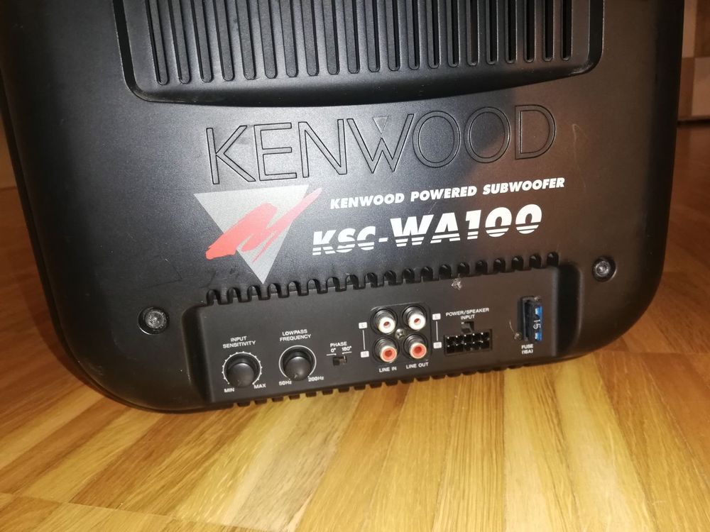 Kenwood powered store subwoofer ksc wa100