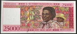 Madagascar 25'000 Francs (1998-2003) - non circ./unz ***