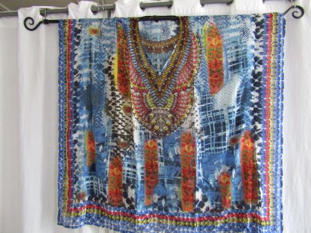 one size, Pareo mit Strass für zu Hause, Strand, Badi