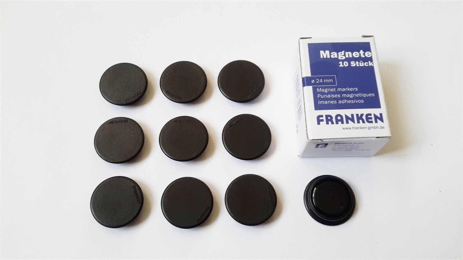 Calamite: Magnete 10 Stück, 24 mm, schwarz – Nuovo e nell'imballaggio originale da St. Gallen venduto da cointec 1