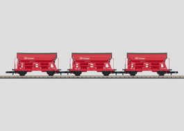 Neu OVP Märklin Z 82377 DB Cargo Schwenkdachwagen Set rot