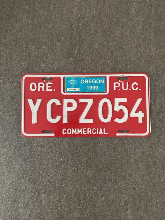 Insegne: Vintage Oregon USA Nummernschild 1999 YCPZ054 - Sammlerstück – Usato da Jegenstorf venduto da BAVARIA4CH