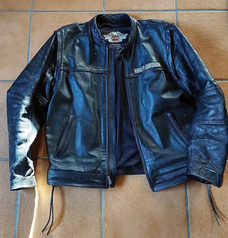 Harley-Davidson Giacche: Schöne Harley Davidson Lederjacke, schwarz – Usato da Utzenstorf venduto da Waldi66 2