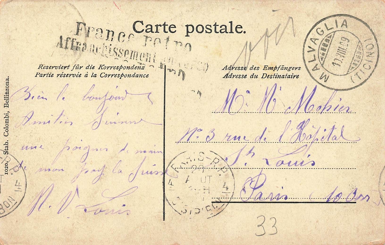 Cartoline postali: Malvaglia valle di blenio – Usato da Biasca venduto da Blenio71 1