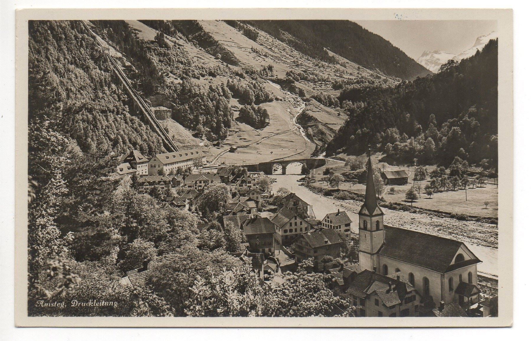 Cartoline postali: AMSTEG Druckleitung Kraftwerk – Nuovo (secondo la descrizione) da Jona venduto da philajona