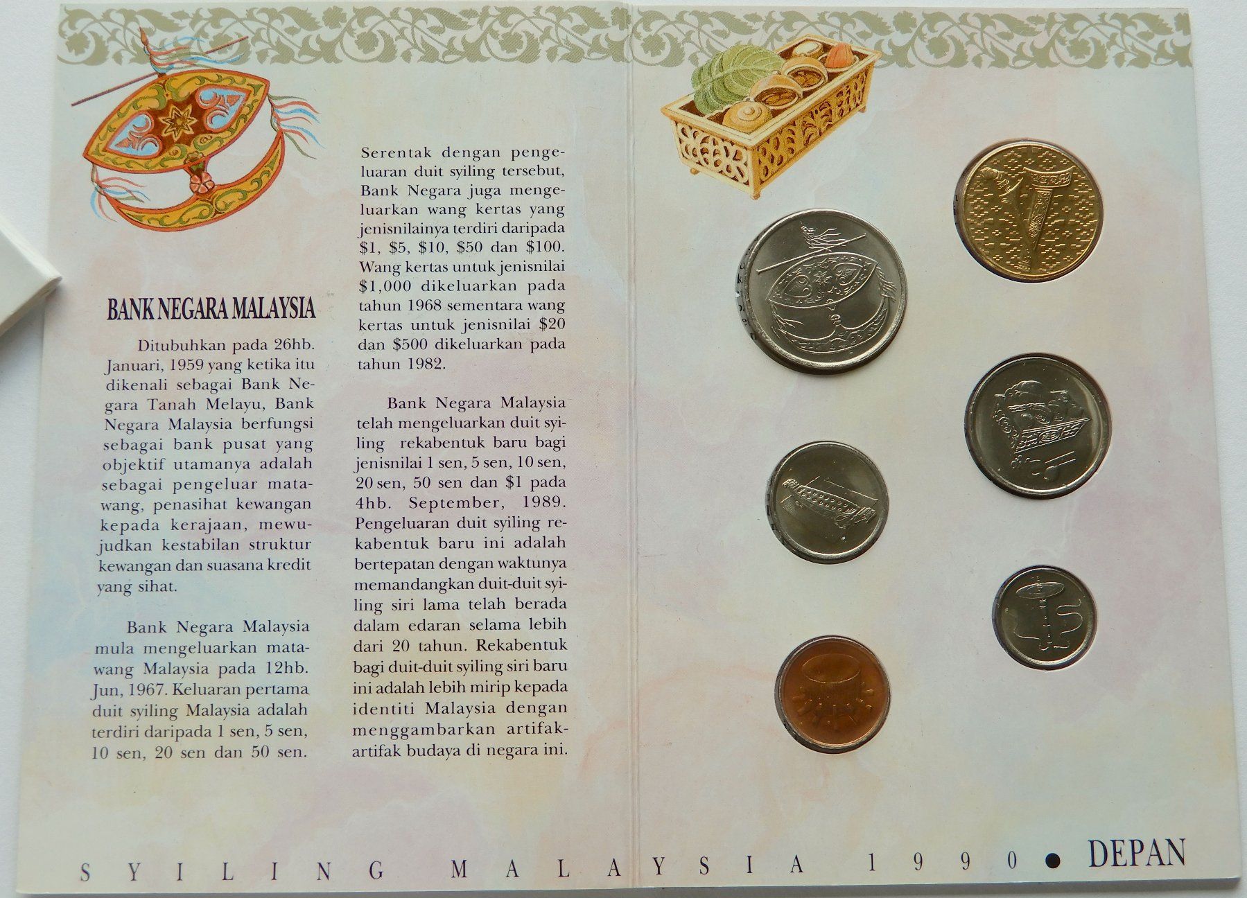 Tutti le monete: Münzen Malaysia im Set 1990 – Nuovo e nell'imballaggio originale da Trasadingen venduto da Traadinger