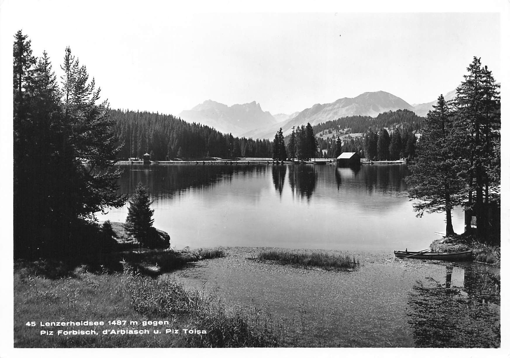 Cartoline postali: Lenzerheidsee piz forbisch arbiasch G – Usato da Biasca venduto da Blenio71