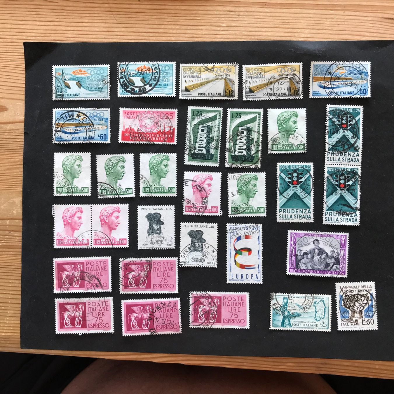 Alle Briefmarken: ITALIEN: 1956 - 1961 , kleine Sammlung gest. – Gebraucht aus Uitikon Waldegg von Gooddeal05