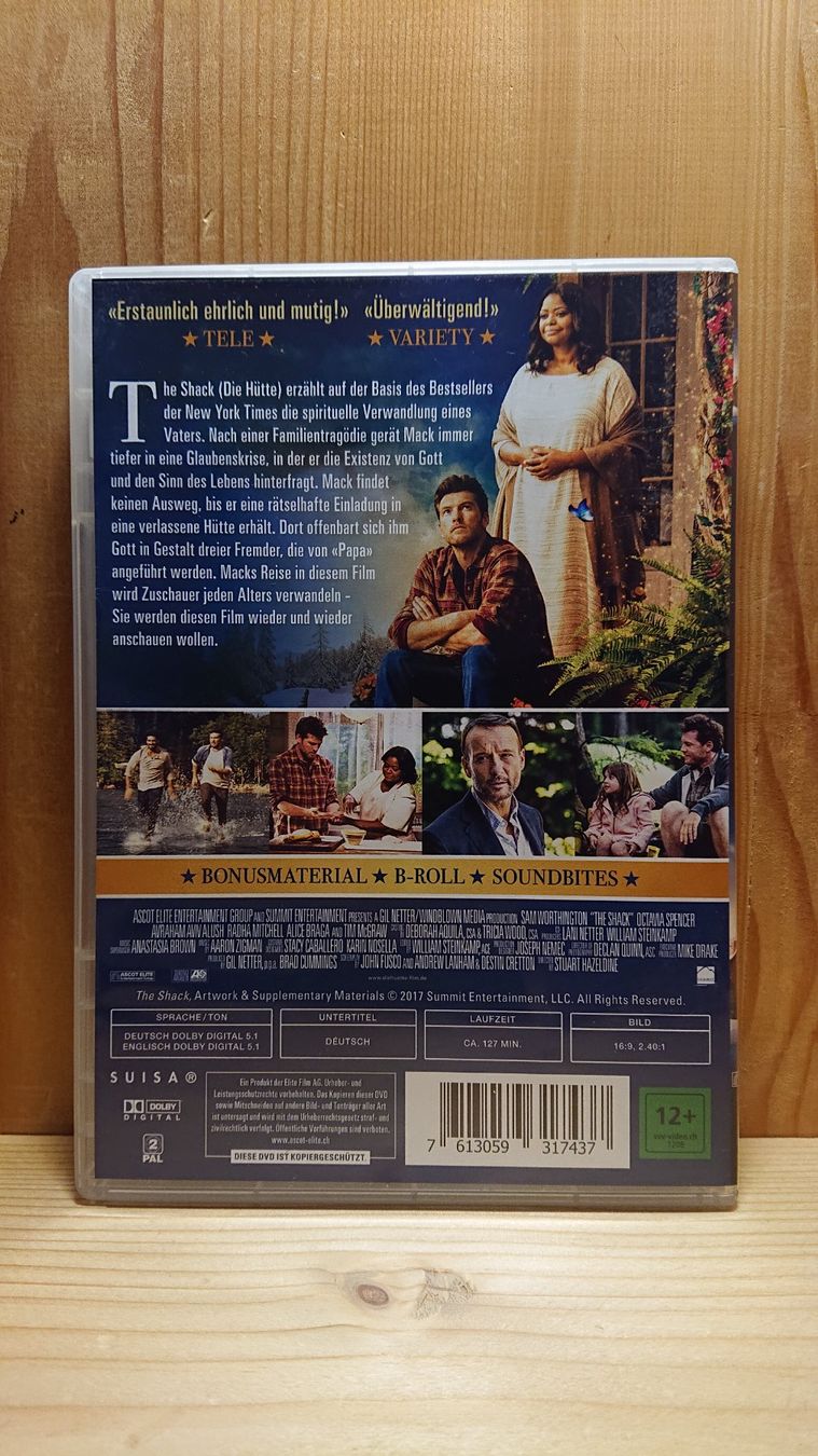 Alle DVDs: DIE HÜTTE Ein Wochenende mit Gott DVD – Gebraucht aus Wilderswil von Exebub 1