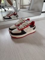 BAPE STA Low sneakers brun blanc cassé rouge Bapesta