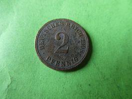 Dt. Reich 1908 A, 2 Pfennig