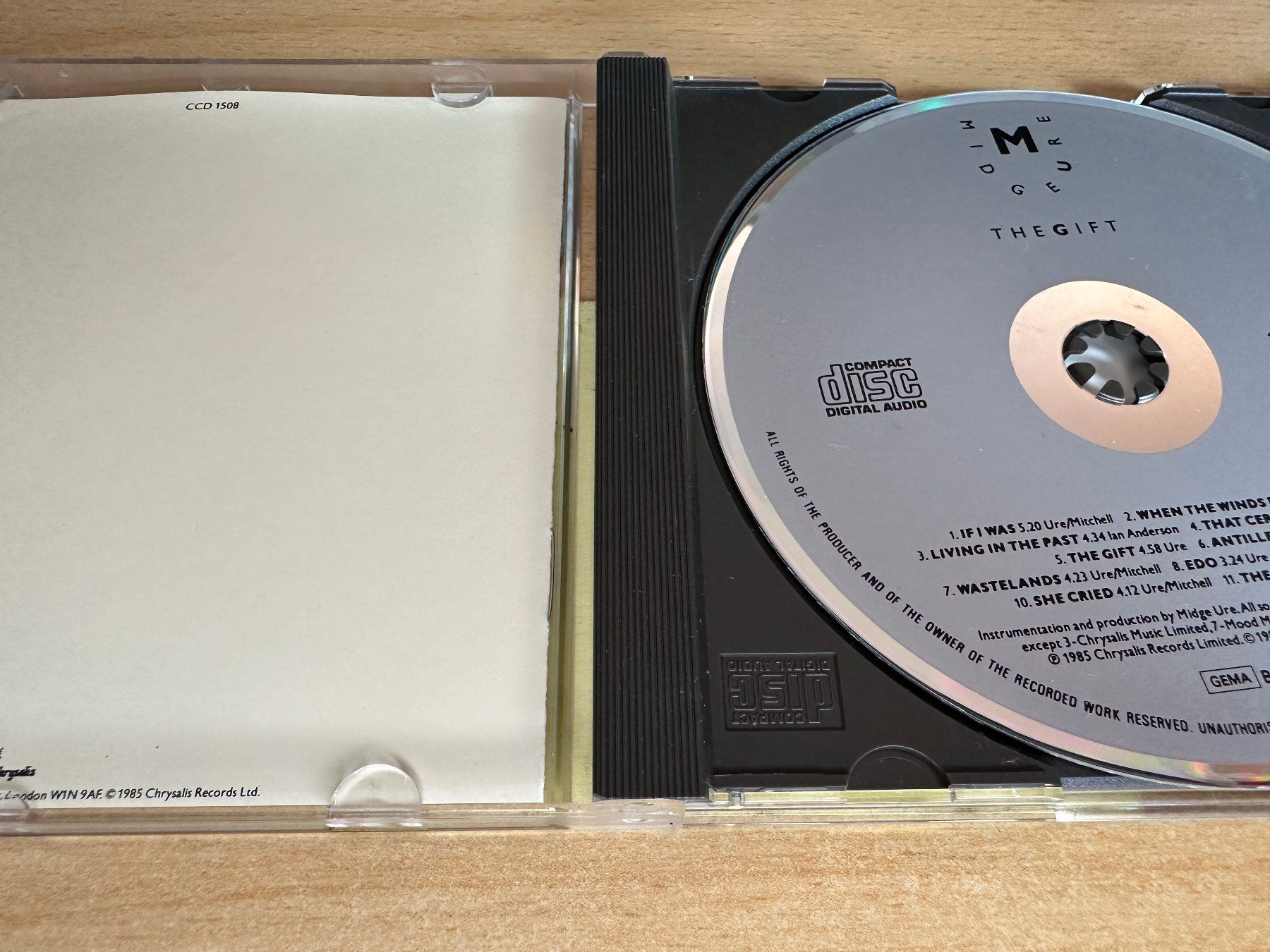 CD: Midge Ure – The Gift – Usato da Rikon im Tösstal venduto da Alpenmutz 2